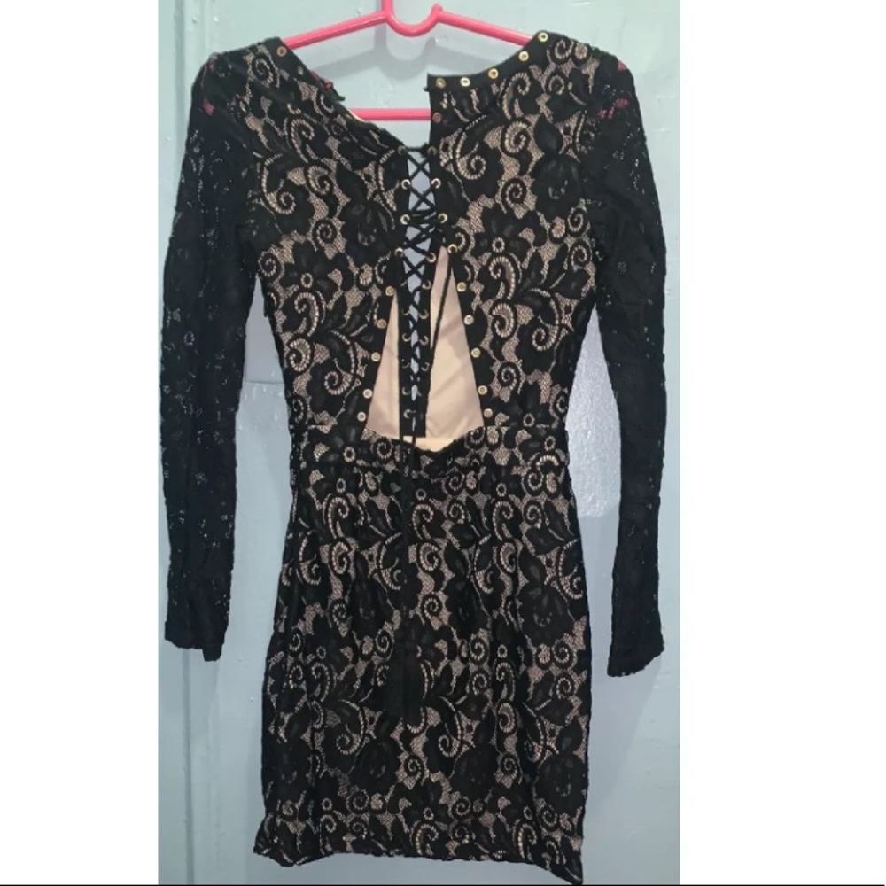 Sexy Cocktail Evening Party Long Sleeve Mini Dress